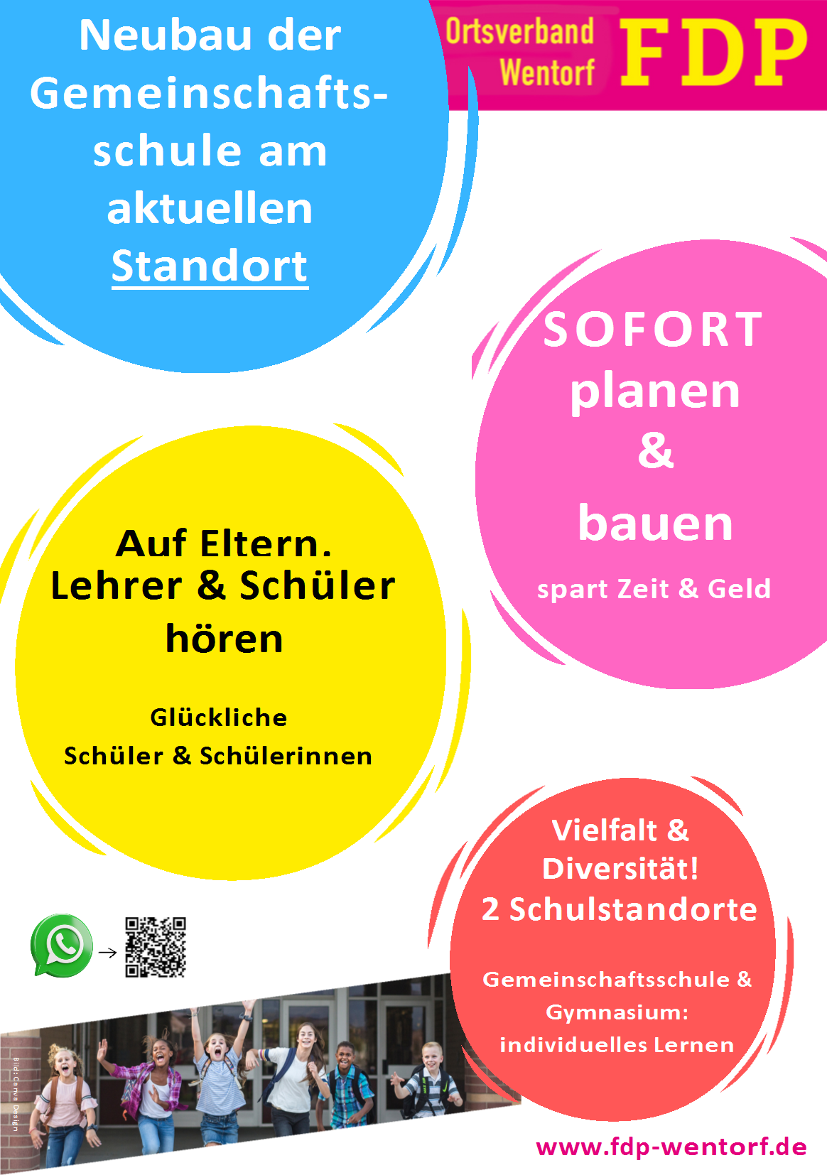 Vielfalt auch für Schulsysteme und Standorte