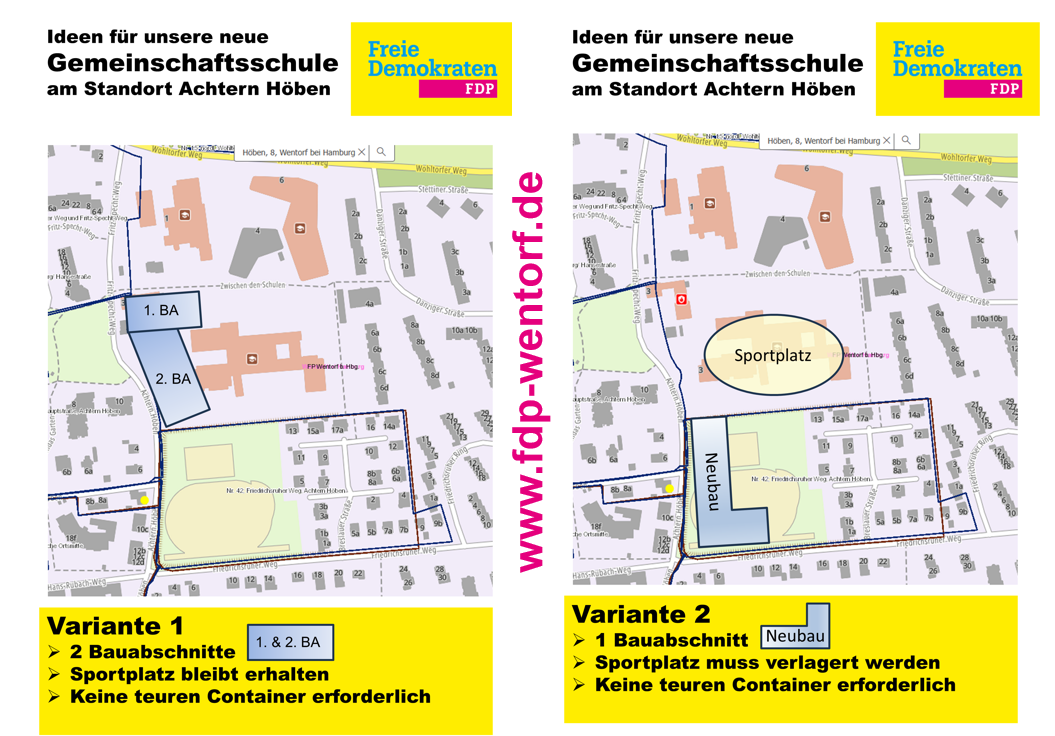 2 mögliche Neubauten